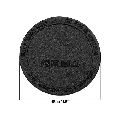 10 Pcs Rubber Bottoms for Sublimation Tumblers, Tumbler Silicone Bottom 2.56" Black