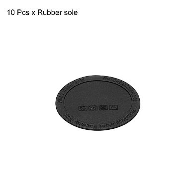 10 Pcs Rubber Bottoms for Sublimation Tumblers, Tumbler Silicone Bottom 2.56" Black