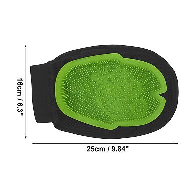 1 Pc Lightweight Pet Grooming Gloves for Bathroom Pet Store Green Black