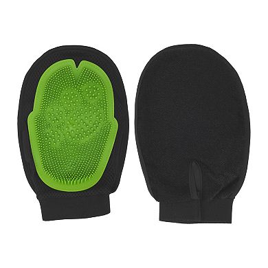 1 Pc Lightweight Pet Grooming Gloves for Bathroom Pet Store Green Black