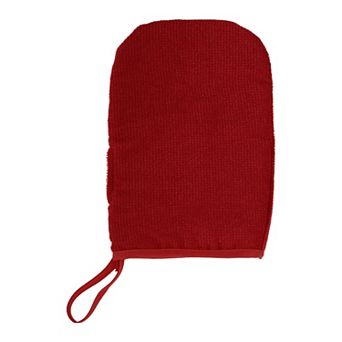 1 pc Double-Sided Pet Grooming Gloves for Bathroom Pet Store Red