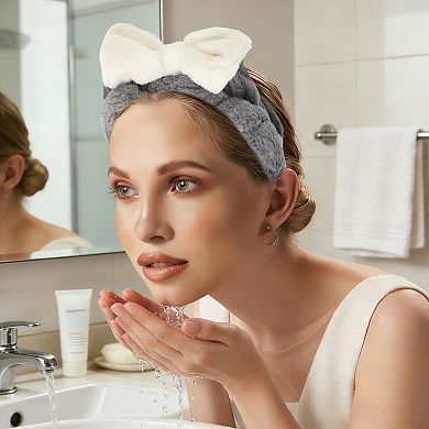 Fashion Exquisite Plush Washing Face Headwrap for Women 7.87"x2.56" 1 Pc