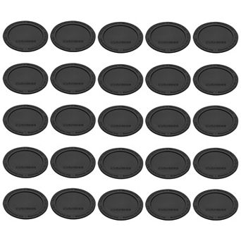 30 pc Rubber Bottoms for Sublimation Tumblers, Tumbler Silicone Bottom 2.36" Black