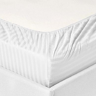 1000 Thread Count Fresh Home Collection 100% Egyptian Cotton Deep Pocket Dobby Striped Sheet Set