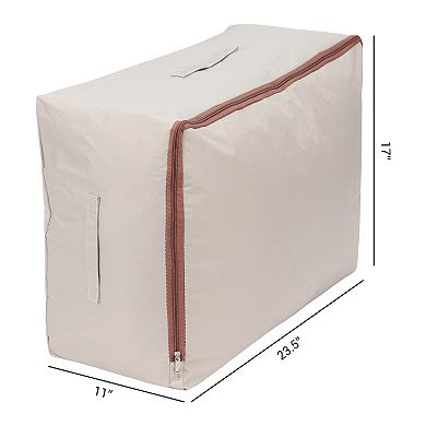 1 Pack Foldable Storage Bags with Handles for Organizing Clothes and Comforter, Closet Organizers