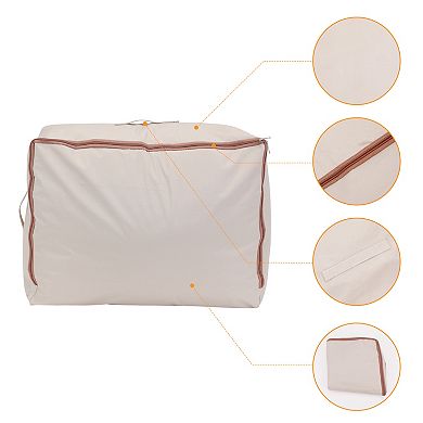 1 Pack Foldable Storage Bags with Handles for Organizing Clothes and Comforter, Closet Organizers