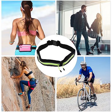 1 Pc Double Pocket Running Waist Pack for Hiking Gym Light