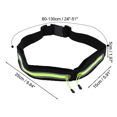 1 Pc Double Pocket Running Waist Pack for Hiking Gym Light