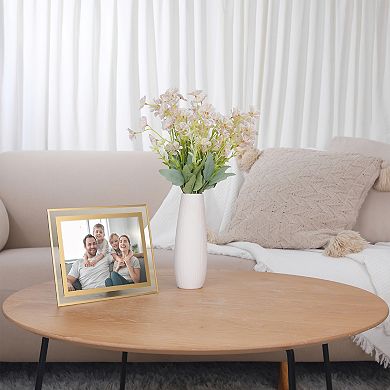 Glass Picture Frame for Tabletop Display Vertical or Horizontal, Real Glass Photo Frames 6x8 Inch