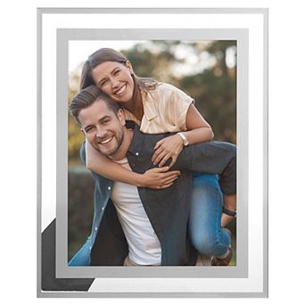 Glass Picture Frame for Tabletop Display Vertical or Horizontal, Real Glass Photo Frames 6x8 Inch