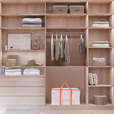 1 Pcs Clothes Storage Bags with Handles, Moving Bags for Organizing Clothing, Closet Organizers