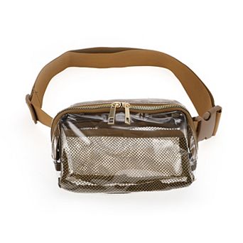 1 pc Clear Double Pull Style Running Waist Pack for Hiking Gym