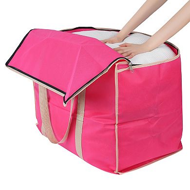 1 Pack Clothes Storage, Foldable Storage Bags, Moving Bags for Organizing Clothing with Handles