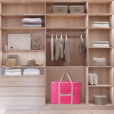 1 Pack Clothes Storage, Foldable Storage Bags, Moving Bags for Organizing Clothing with Handles