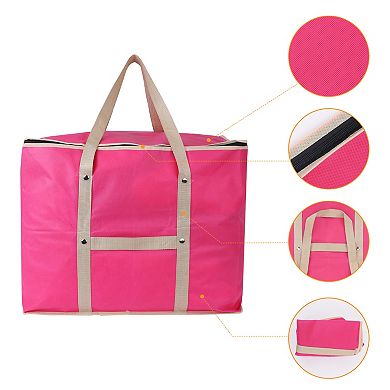 1 Pack Clothes Storage, Foldable Storage Bags, Moving Bags for Organizing Clothing with Handles