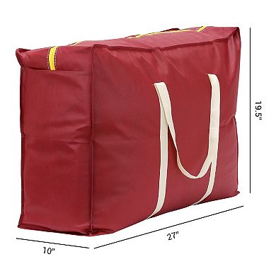 1 Pack Clothes Storage, Storage Bags, Moving Bags for Organizing Bedroom with Handles
