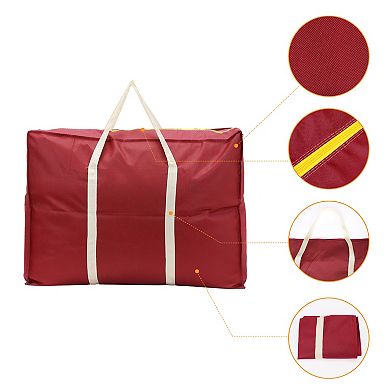 1 Pack Clothes Storage, Storage Bags, Moving Bags for Organizing Bedroom with Handles