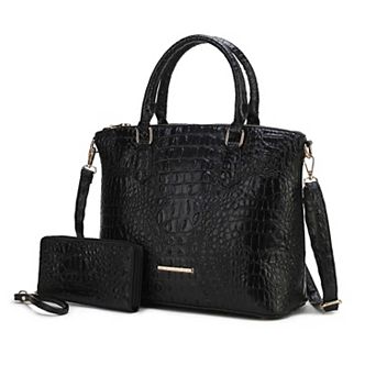MKF Collection Liora Women's Croc Embossed Tote and Set by Mia K