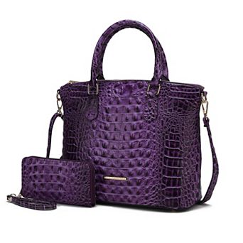 MKF Collection Liora Women's Croc Embossed Tote and Set by Mia K