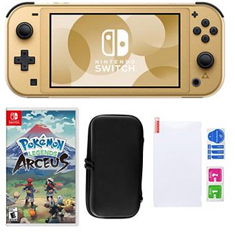 Nintendo Switch Lite Hyrule Console with Pokemon: Legends Arceus & Accessories