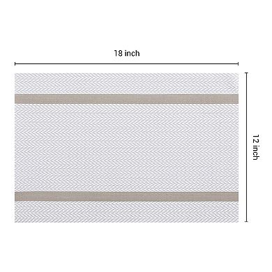 Placemats Set of 8 Vinyl Placemats for Kitchen Dining Table Decor Heat Resistant Table Placemats