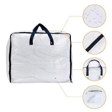 1 Pack Clothes Storage Bags with Handles, Moving Bags for Organizing Clothing, Closet Organizers