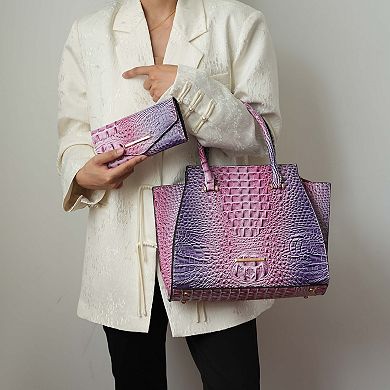 MKF Collection Miriam Croc-Embossed Tote Bag Elegant Structured by Mia K.
