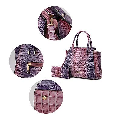 MKF Collection Miriam Croc-Embossed Tote Bag Elegant Structured by Mia K.