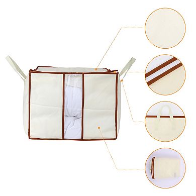 1 Pack Clothes and Comforter Storage, Storage Bags, Moving Bags for Organizing Bedroom with Handles