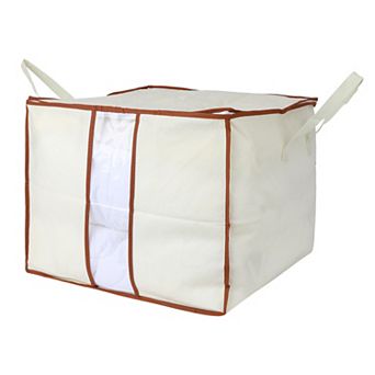 1 Pack Clothes and Comforter Storage, Storage Bags, Moving Bags for Organizing Bedroom with Handles