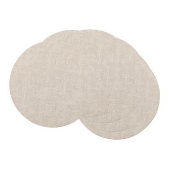 Set of 6 Placemats for Kitchen Dining Table Decor, Faux Leather Table Mat