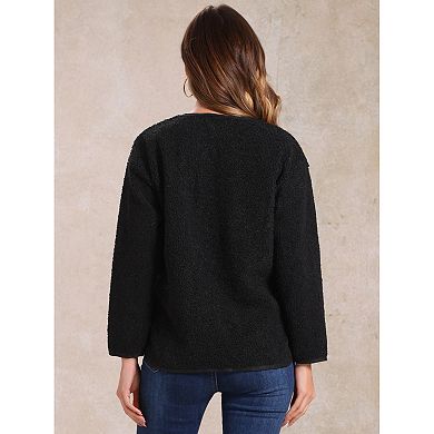 Womens Fleece Jacket Fuzzy Coats