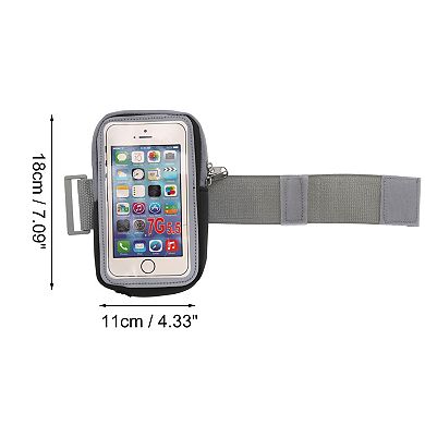 1 Pc Classic Arm Phone Holder with Zipper for Hiking Gym