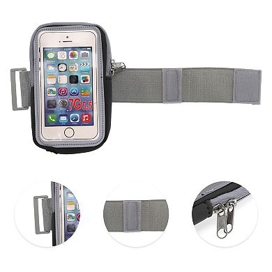 1 Pc Classic Arm Phone Holder with Zipper for Hiking Gym