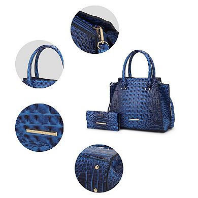 MKF Collection Viridiana Luxe Croc-Embossed Tote Bag Elegant and Versatile Handbag by Mia K.