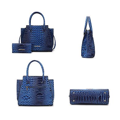 MKF Collection Viridiana Luxe Croc-Embossed Tote Bag Elegant and Versatile Handbag by Mia K.