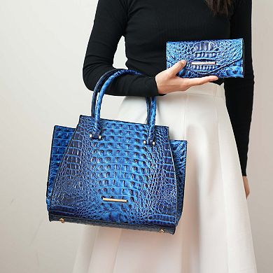 MKF Collection Viridiana Luxe Croc-Embossed Tote Bag Elegant and Versatile Handbag by Mia K.