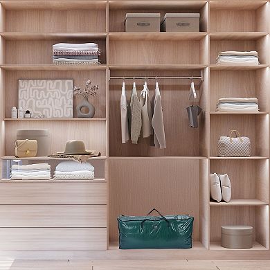 1 Pack Clothes Storage Moving Bags for Clothes, Comforters, Closet Organizers with Handles