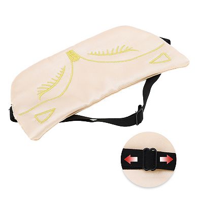 Soft Cartoon Style Sleep Mask Green Eye Shade Cover for Light for Travel 1 Pc