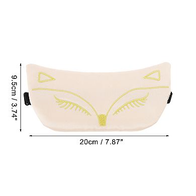Soft Cartoon Style Sleep Mask Green Eye Shade Cover for Light for Travel 1 Pc