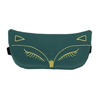 Soft Cartoon Style Sleep Mask Green Eye Shade Cover for Light for Travel 1 pc