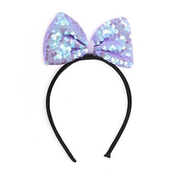 Big Butterfly Sequins Headband for Halloween for Girls 1 pc