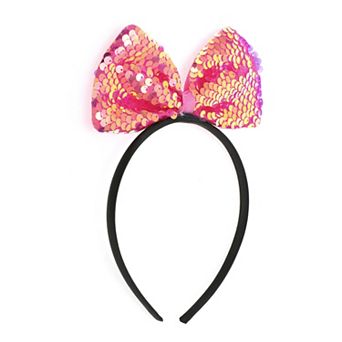 Big Butterfly Sequins Headband for Halloween for Girls 1 pc