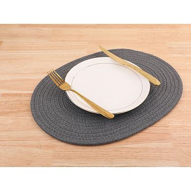 Farmhouse Placemats Set of 4 Cotton Rope Placemats for Dining Table Decor Kitchen Table Mat