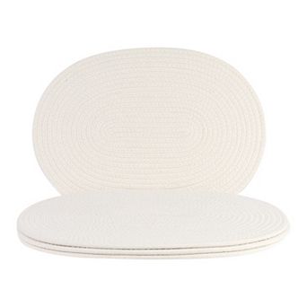 Farmhouse Placemats Set of 4 Cotton Rope Placemats for Dining Table Decor Kitchen Table Mat