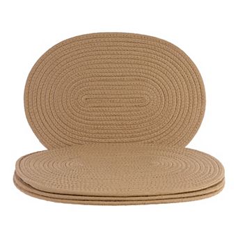 Farmhouse Placemats Set of 4 Cotton Rope Placemats for Dining Table Decor Kitchen Table Mat