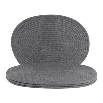 Farmhouse Placemats Set of 4 Cotton Rope Placemats for Dining Table Decor Kitchen Table Mat