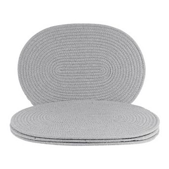 Farmhouse Placemats Set of 4 Cotton Rope Placemats for Dining Table Decor Kitchen Table Mat
