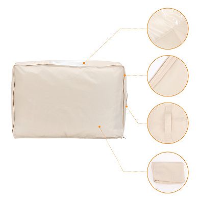 1 Pack Clothes Storage, Moving Bags for Clothes, Comforters, Closet Organizers with Handles