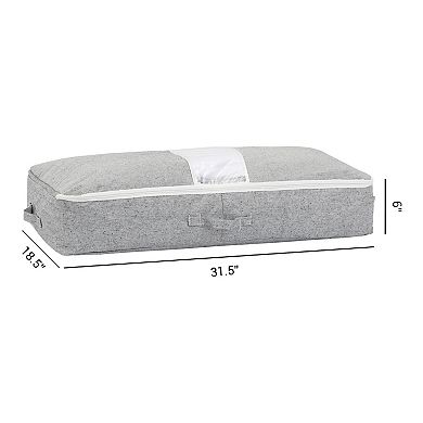 1 Pack Foldable Storage Bags, Clothes Storage, Moving Bags and Closet Organizers with Handles